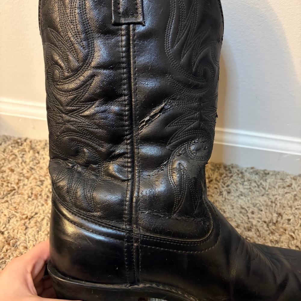 Laredo Lea Vamp Fox Western Cowboy Boots Men’s 8.5 - Picture 11 of 12